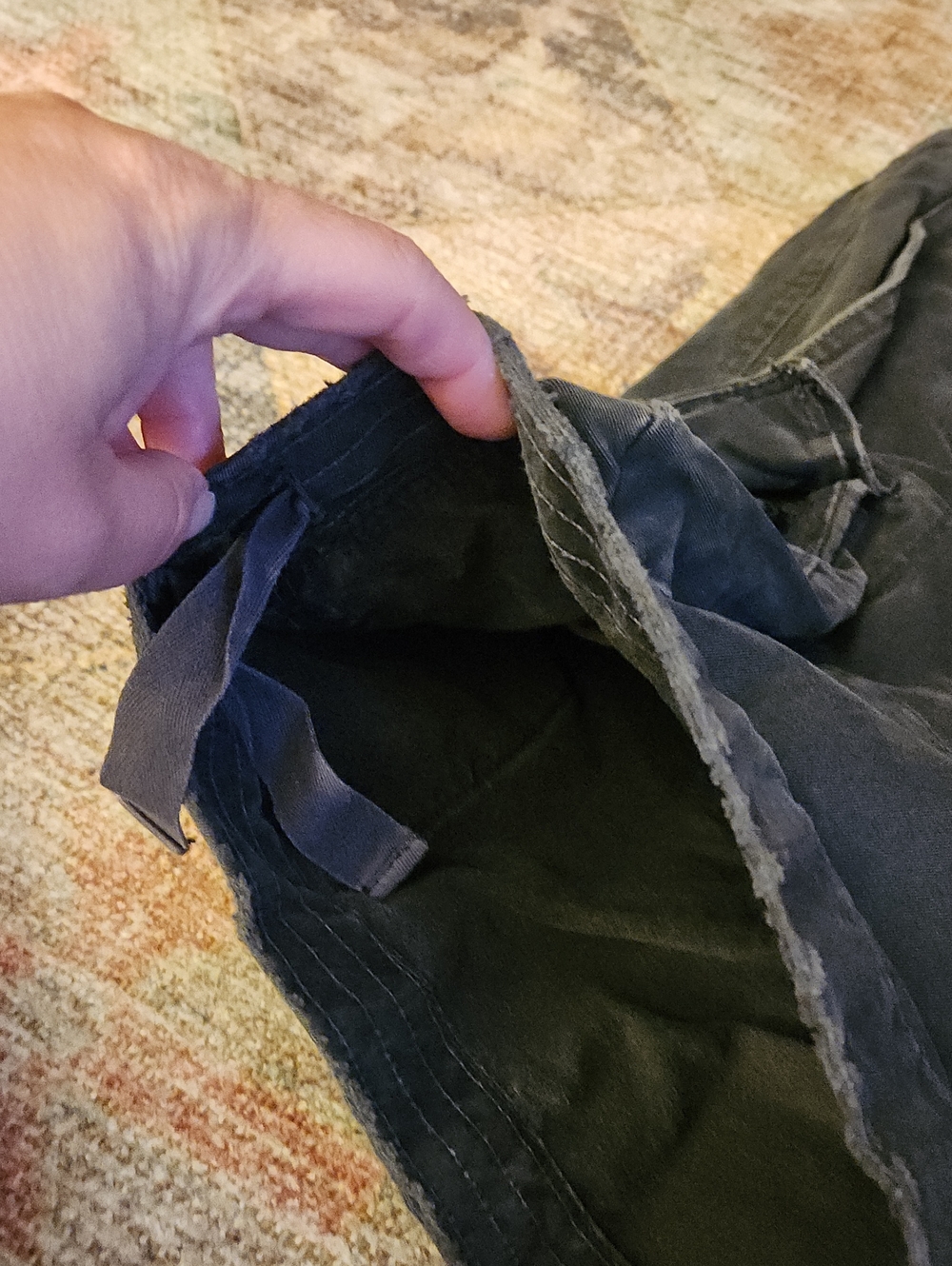 Abercrombie & Fitch Twill 7 Pocket Af Cargo Shorts- Heavy Baggy Y2K Style Sz30 - Picture 5 of 16